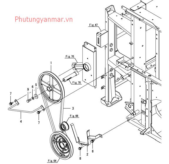 dây đai roto trước 1